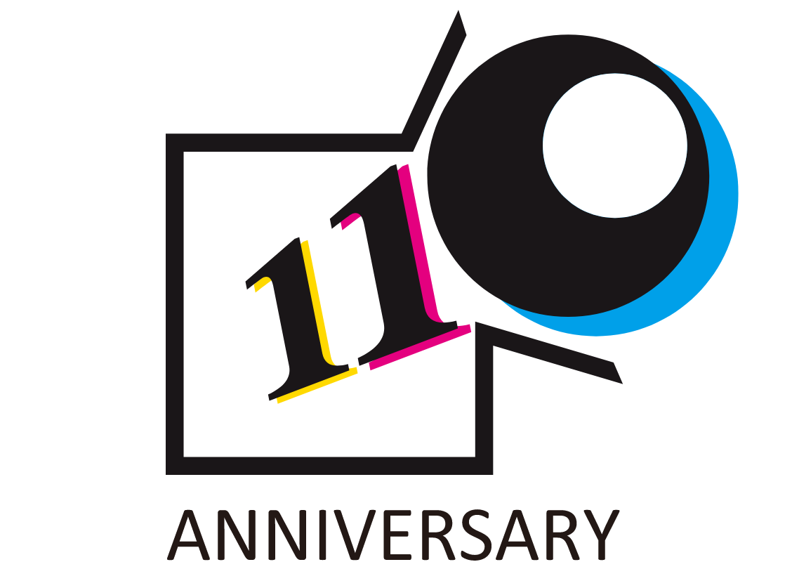 宮川印刷 110周年ロゴ